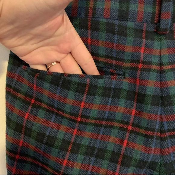 Men’s ASOS Black Label Plaid Festive Wool Blend Skinny Pants 28x32 - Picture 6 of 14